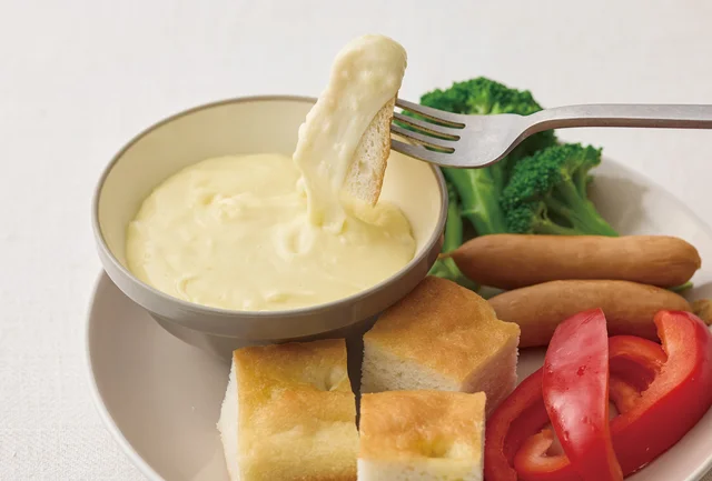 米粉を使うととっても簡単！「チーズフォンデュ」