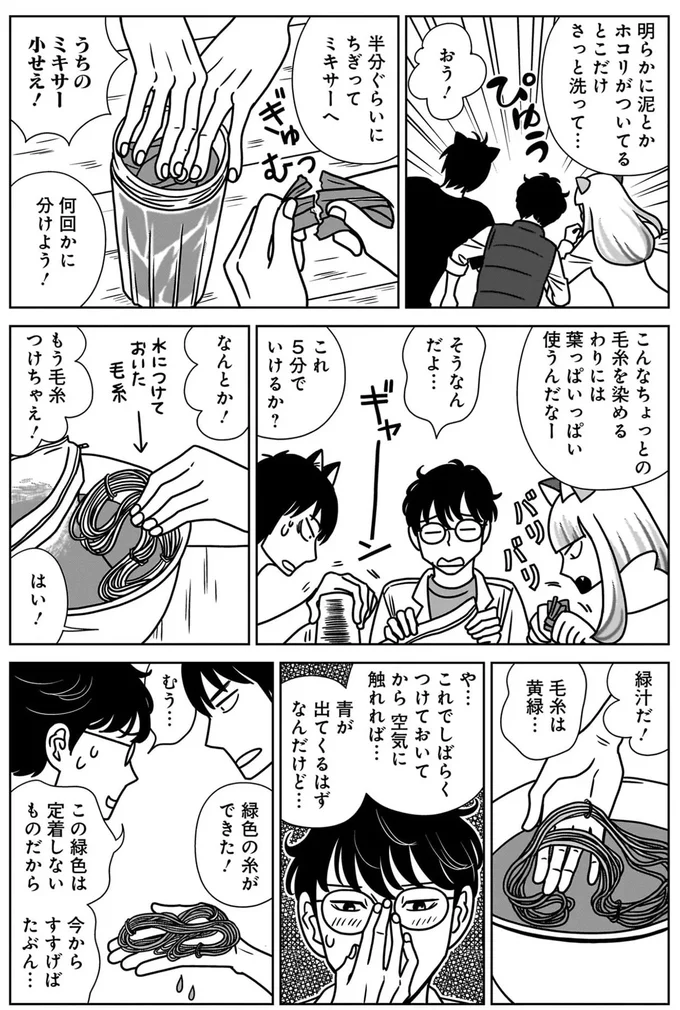 『ねこまた印の染物屋さん』より