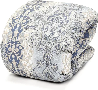 昭和西川 羽毛布団 シングル 冬用 日本製 フランス産 ホワイトダック ダウン90％ 1.1kg 立体キルト 2026年 福袋 FBPEC9020 ブルー