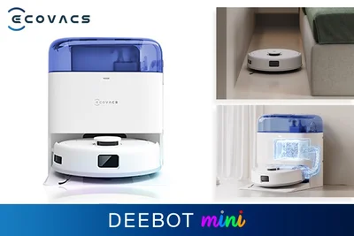 ロボット掃除機 DEEBOT mini エコバックス 公式 ECOVACS お掃除ロボット 掃除機 自動掃除機 掃除ロボット 高性能 マッピング機能 自動ゴミ収集 水拭き お掃除 メーカー1年間保証 2025