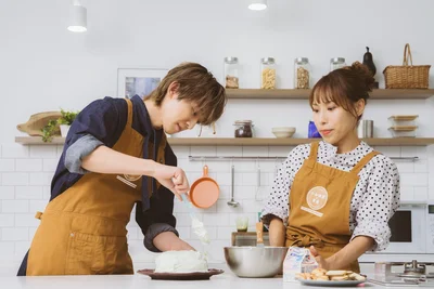 なんとかキレイにナッペできました