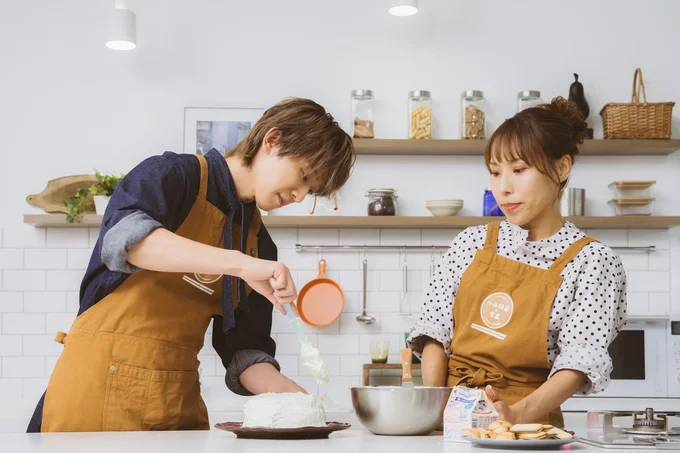 なんとかキレイにナッペできました