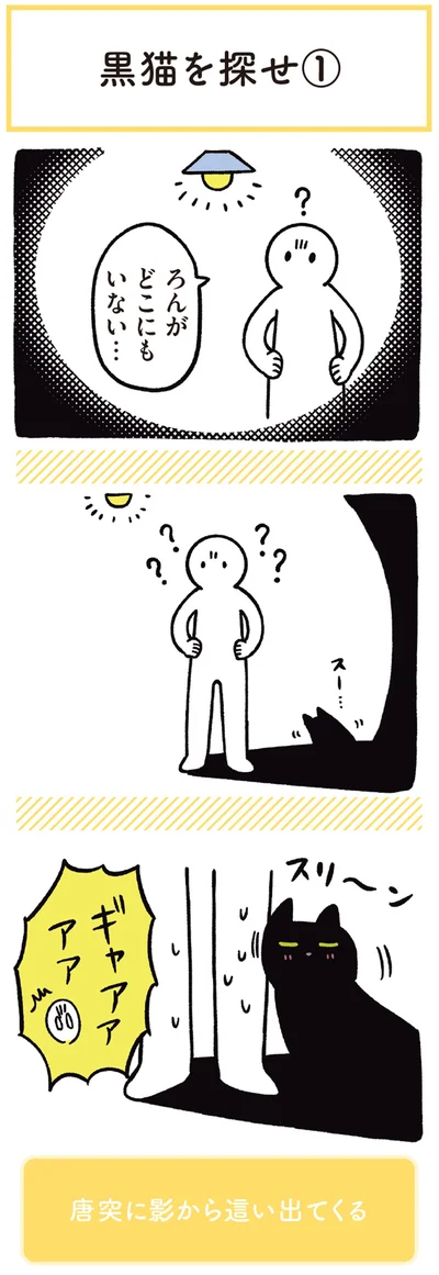 ろんがどこにもいない…