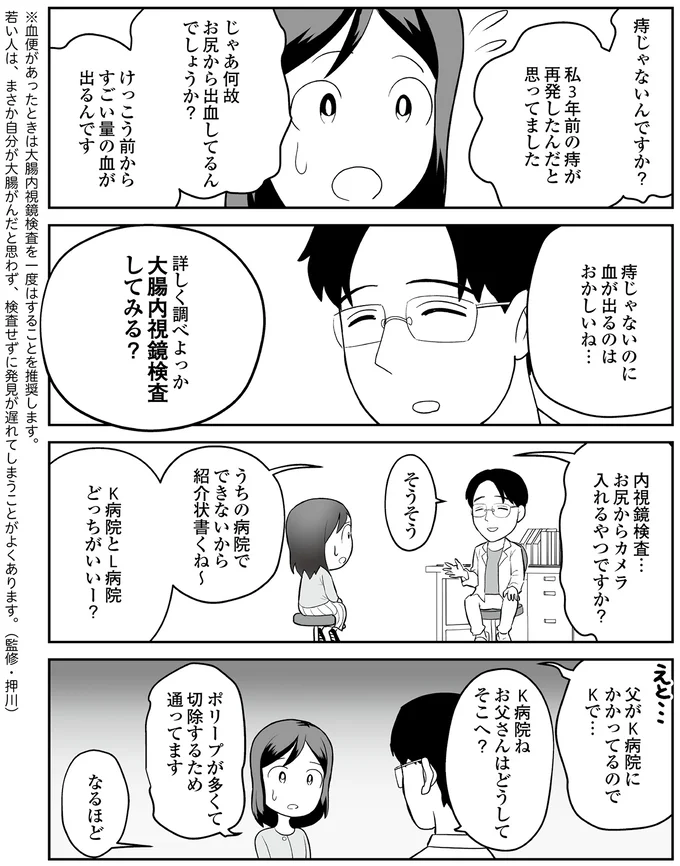 『痔だと思ったら大腸がんステージ4でした　標準治療を旅と漫画で乗り越えてなんとか経過観察になるまで』より