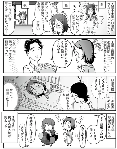 『痔だと思ったら大腸がんステージ4でした　標準治療を旅と漫画で乗り越えてなんとか経過観察になるまで』より