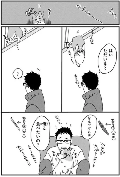 ガムはいっしょに食べる