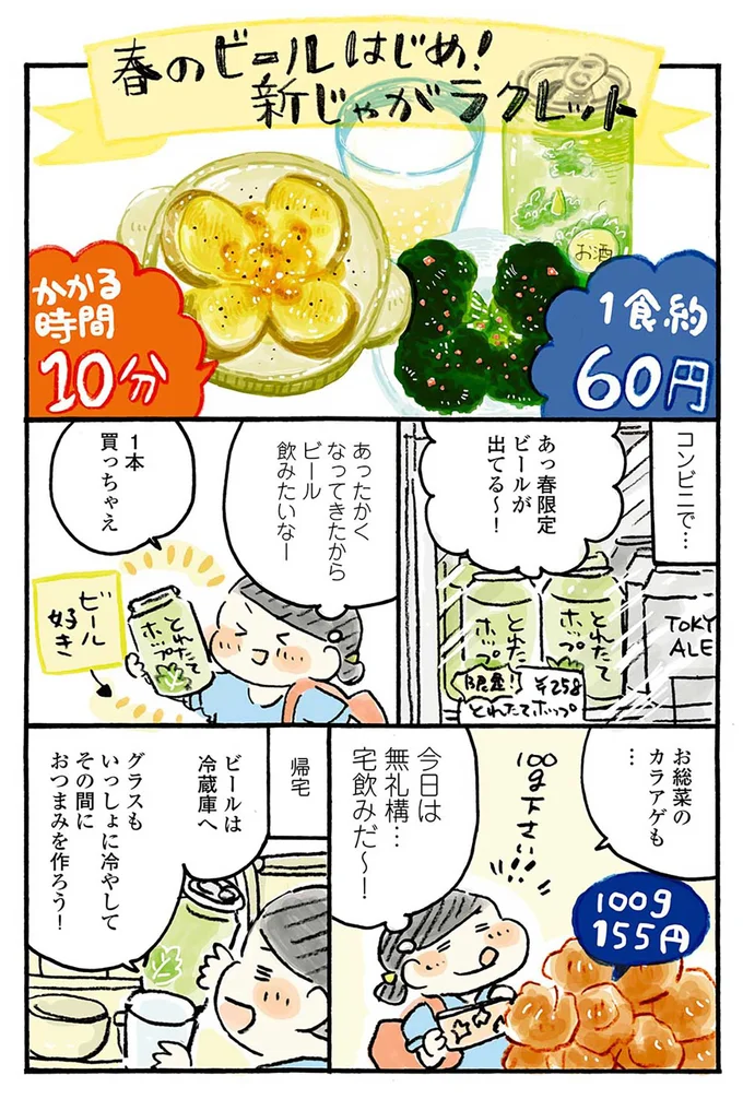 『おひとりさまのあったか1ヶ月食費2万円生活　四季の野菜レシピ』より