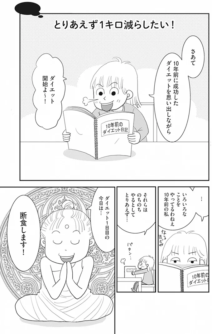 『空気でも太るお年頃の私が 15キロ痩せるまで 人生最後のダイエット』より