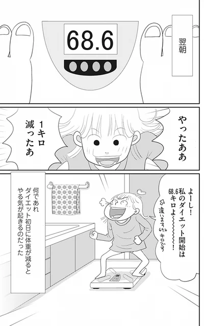 『空気でも太るお年頃の私が 15キロ痩せるまで 人生最後のダイエット』より