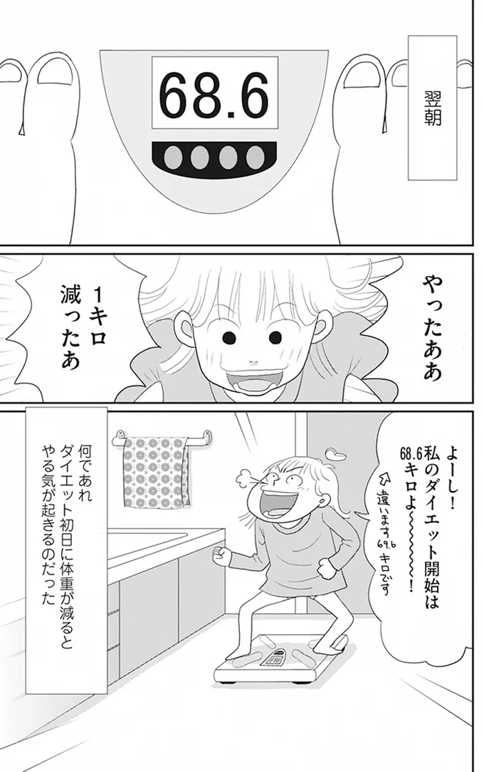 『空気でも太るお年頃の私が 15キロ痩せるまで 人生最後のダイエット』より