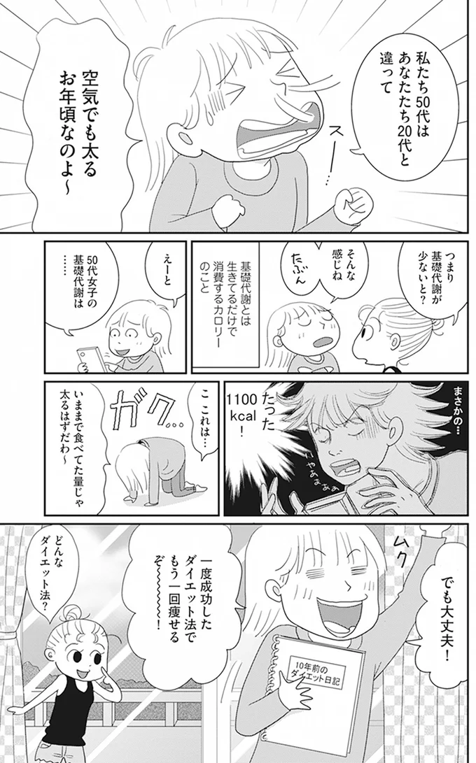 『空気でも太るお年頃の私が 15キロ痩せるまで 人生最後のダイエット』より