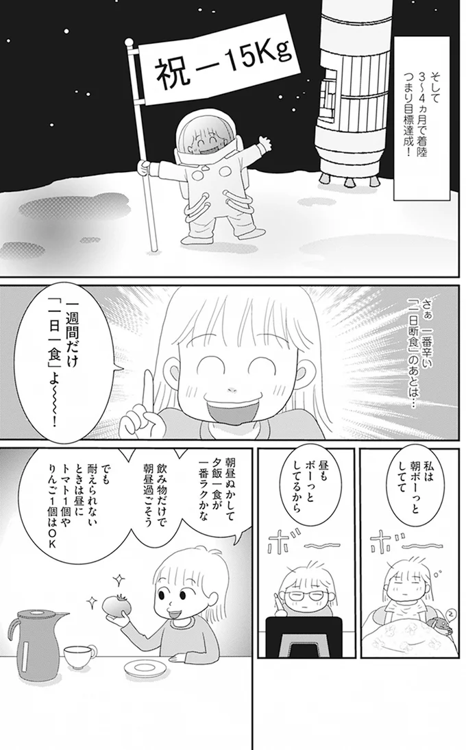 『空気でも太るお年頃の私が 15キロ痩せるまで 人生最後のダイエット』より