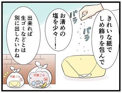 きれいな紙に包んでお清めの塩を→次へ