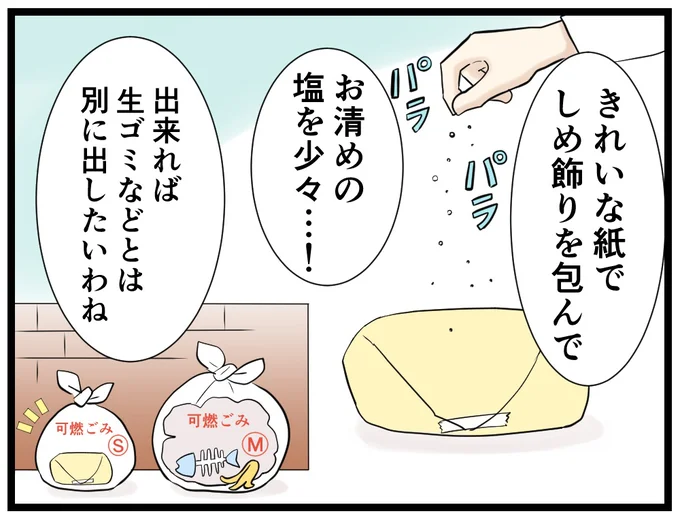 きれいな紙に包んでお清めの塩を→次へ