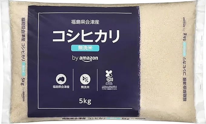 by Amazon 会津産 無洗 精米 コシヒカリ 5kg