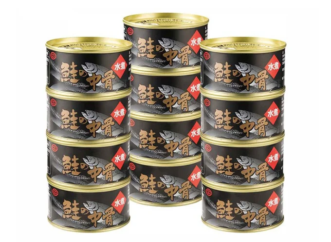 鮭の中骨水煮缶詰 12缶