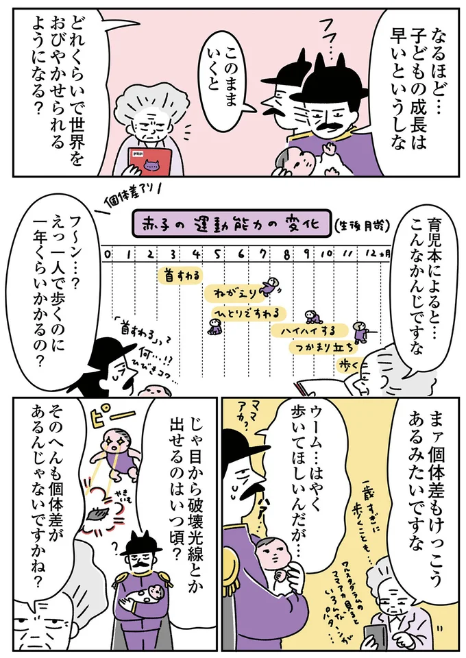 はやく歩いてほしいんだが…