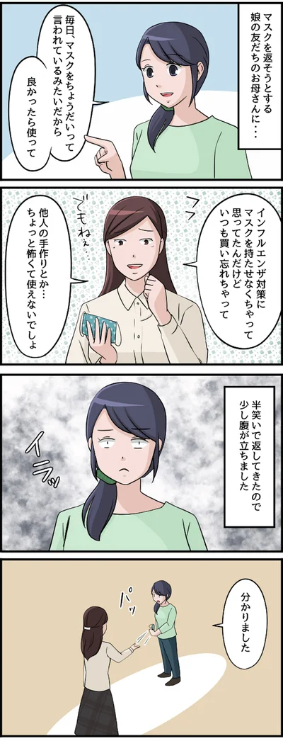 少し腹が立ちました