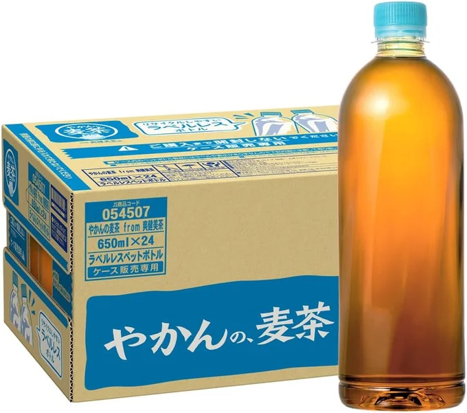 コカ・コーラ やかんの麦茶 from 爽健美茶 ラベルレス 650mlPET×24本