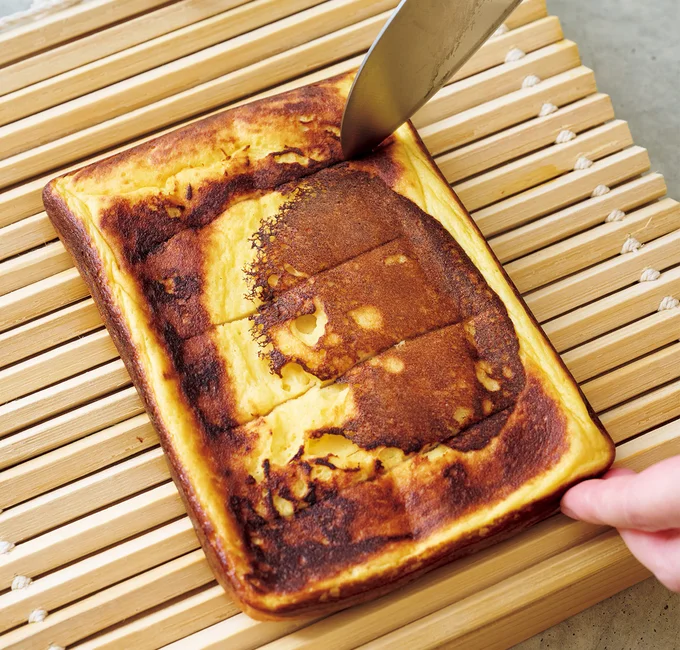 浅く切れ目を入れると巻きやすい