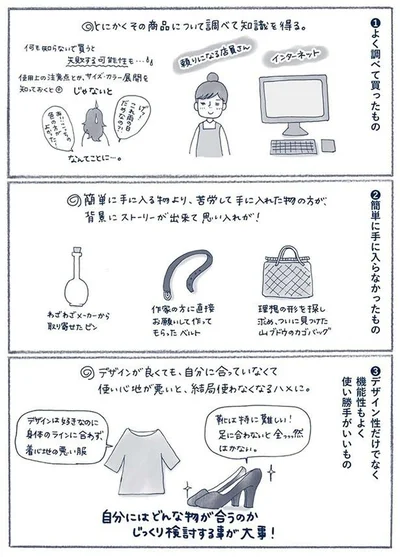 『わたしのウチには、なんにもない。3 モノとの上手なつき合いかた』より