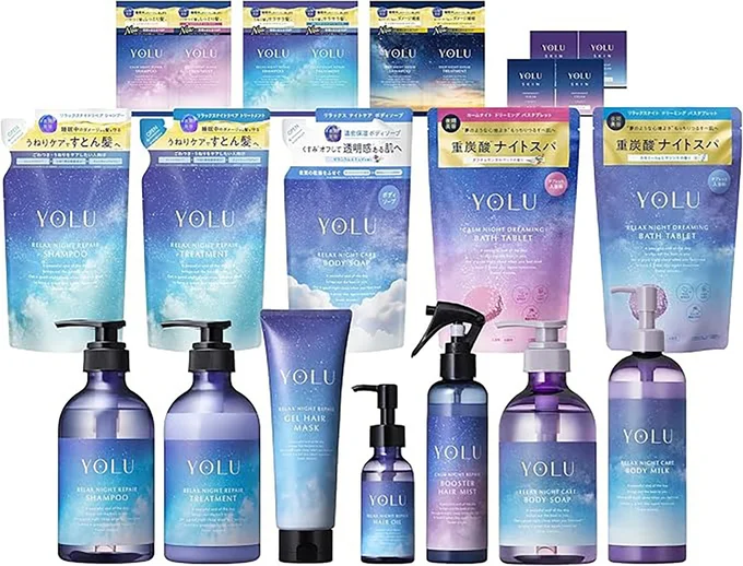 【 2026年 福袋 】 YOLU ヨル 福袋 シャンプー トリートメント セット アウトバス ボディケア バスタブレット スキンケア 16点セット リラックスナイトリペア WEB限定