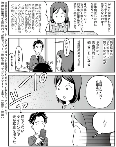次の診察日に聞く予定だったが