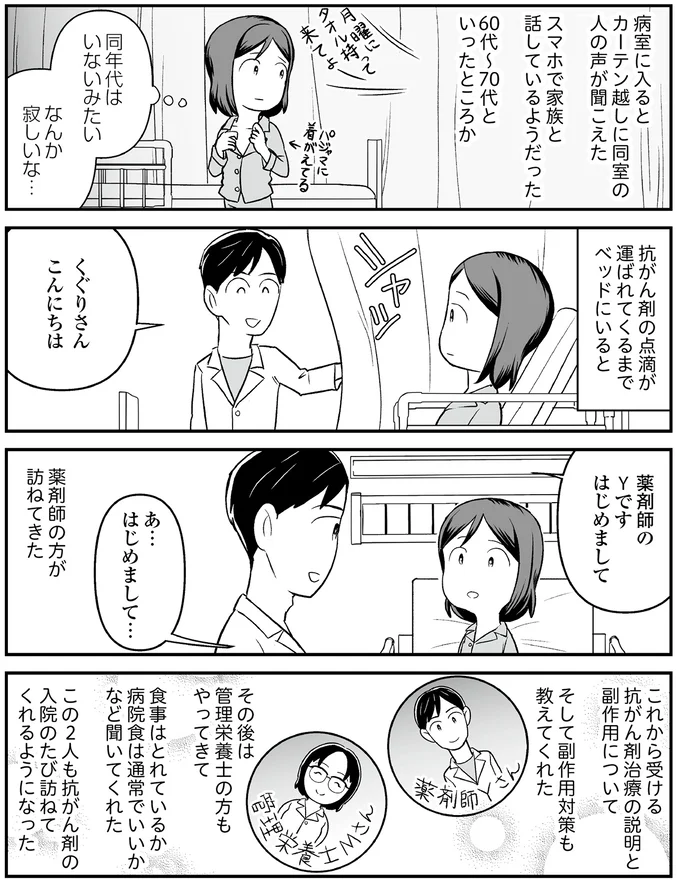 薬剤師の方が訪ねてきた