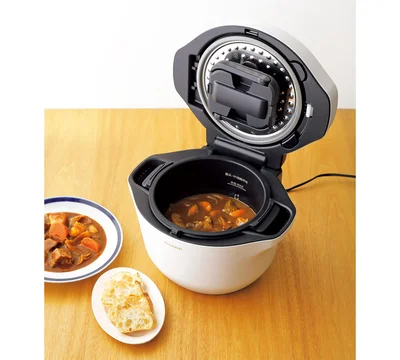 材料を入れてボタンを押せば、あとはお任せ（商品画像はこちら▶︎次へ）