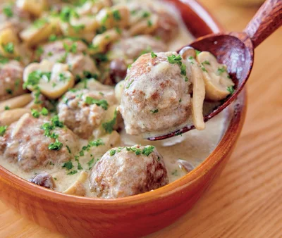 ミートボールのクリーム煮