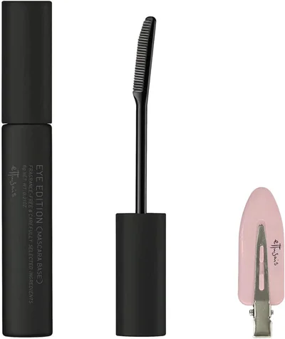 【ettusais公式ストア限定】ettusais(エテュセ) アイエディション (マスカラベース) マスカラ下地 ウォータープルーフ 透明ブラック液 6g [公式オリジナルヘアクリップ 付き]