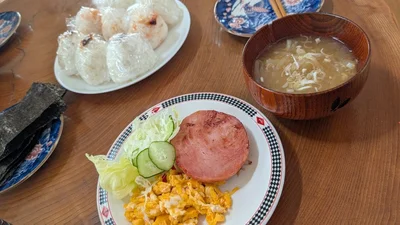 こちらもお義母さま作だそうです。最高の朝ごはんですね！▶ちなみにお義母さまの作る中で一定さんが得に好きなのは（⇒次）