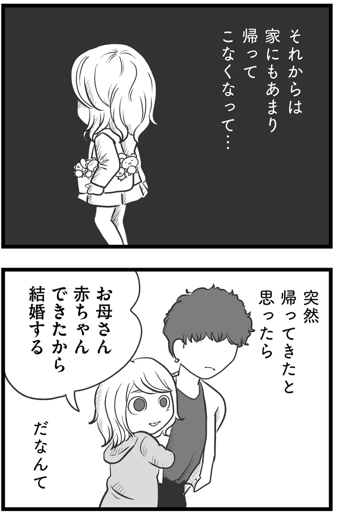 突然帰ってきたと思ったら