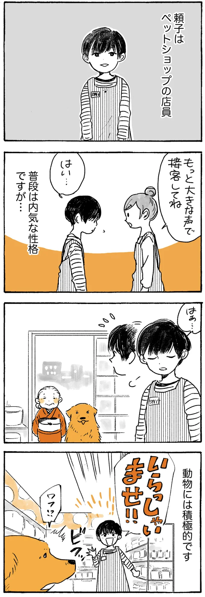 動物には積極的です