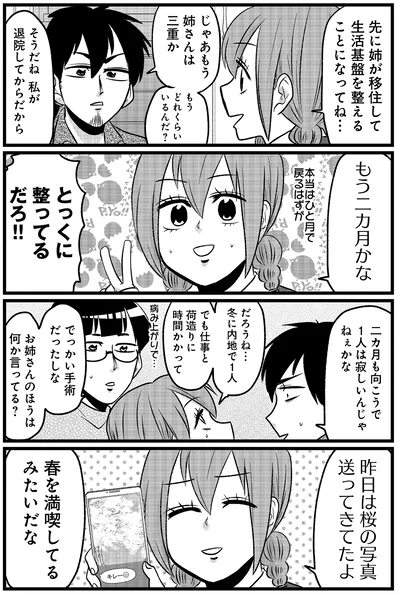 昨日は桜の写真送ってきてたよ