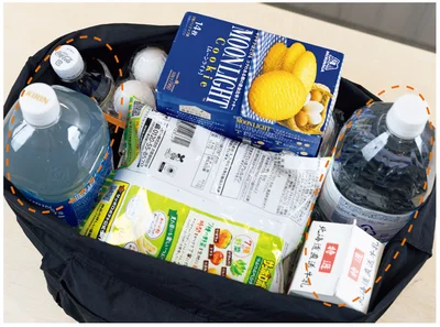 Q．大きなエコバッグに詰めてもなるべく重くならないようにしたい！→左右の重さが均等になるように工夫して