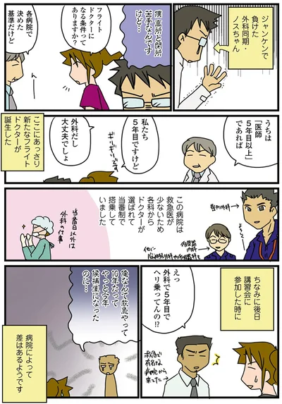 フライトドクターの条件ってあるんですか？