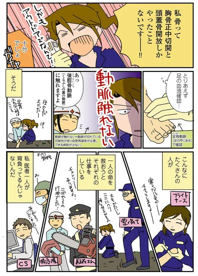 こんなにたくさんの人が一人の命を救おうとそれぞれの仕事をしている