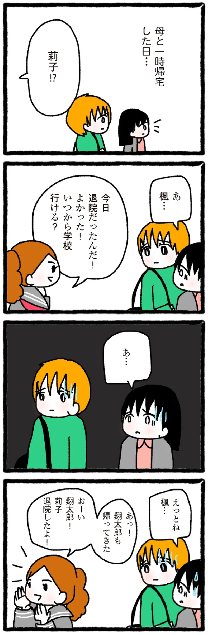 一時帰宅した日…