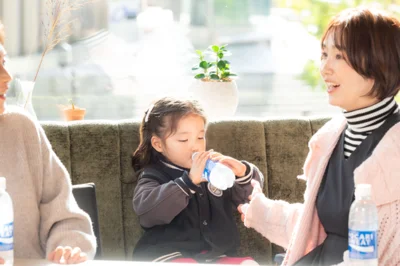 ごくごく飲んでる！