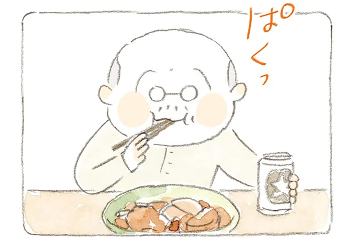 もらいものの小ぶりのイカ。じいちゃん流・イカ飯作りののひととき