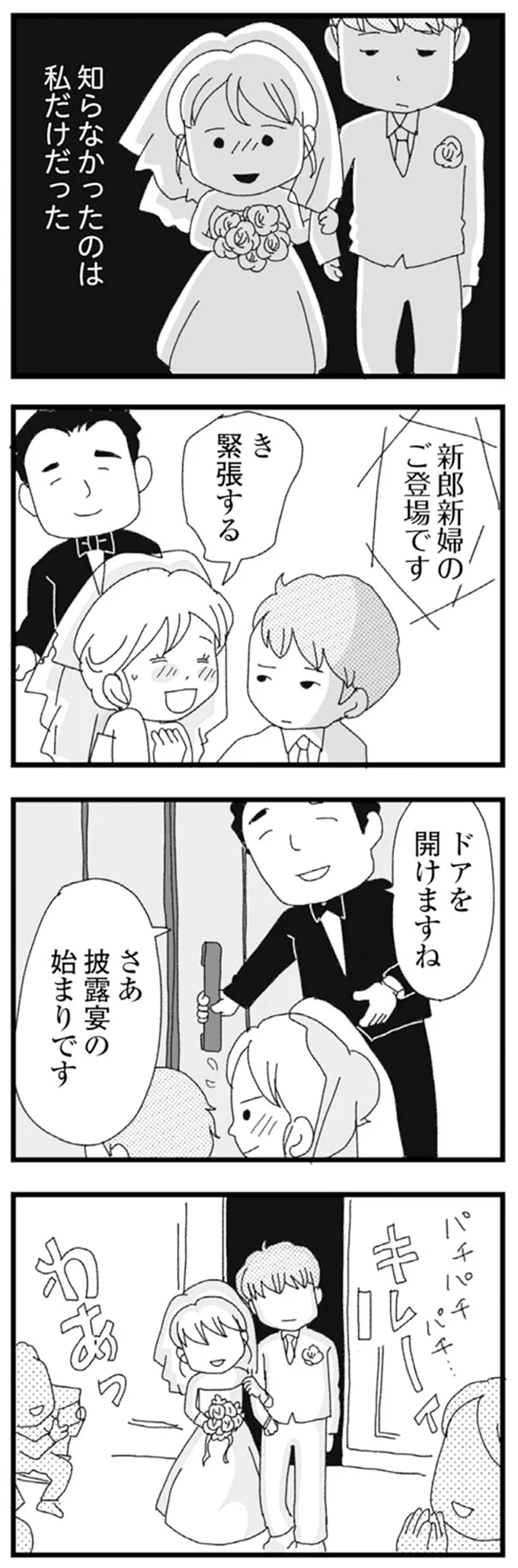 披露宴の始まりです