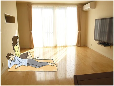 なんにもないリビング