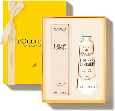 ロクシタン(L'OCCITANE) フルールドスリジエサクラ[チェリーブロッサム] フレグランス＆ハンド ミニサイズのオードトワレ+ハンドクリームのギフトセット