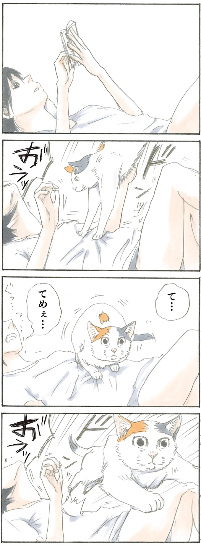 寝っ転がっていると…