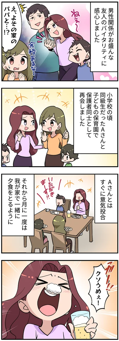 友人のバイタリティに関心