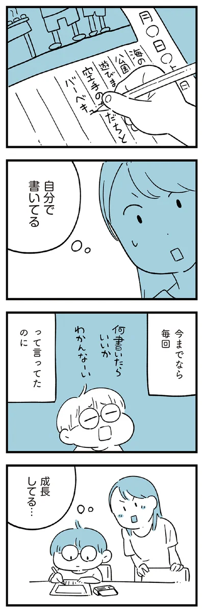 自分で書いてる