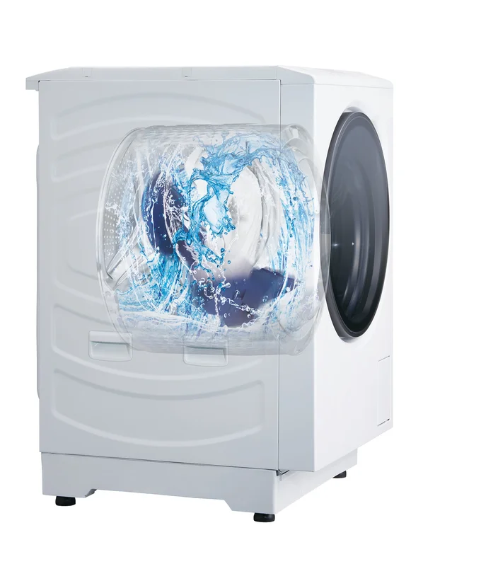 水平ドラムで高い洗浄力を実現