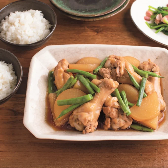 味がしっかりしみたやわらか大根が絶品「手羽元と大根の甘辛煮」