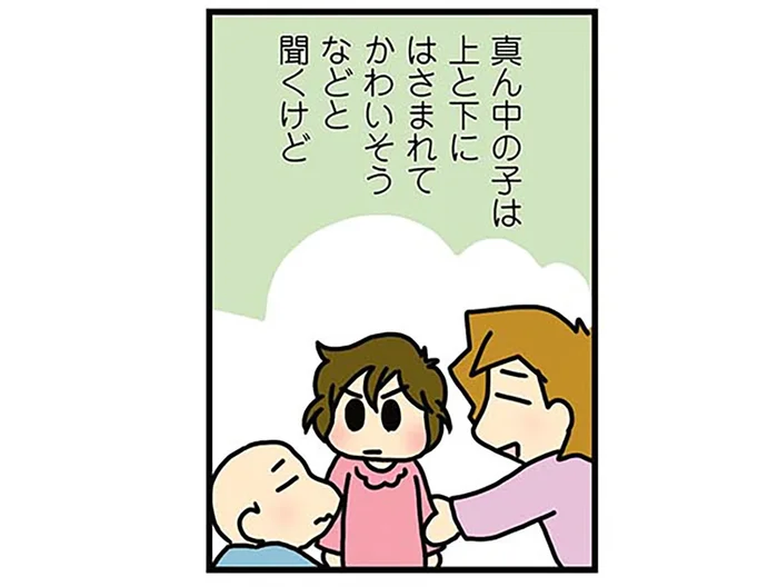 真ん中の子は挟まれてかわいそう？ うちの子は全くそんなことのない「暴君」です！